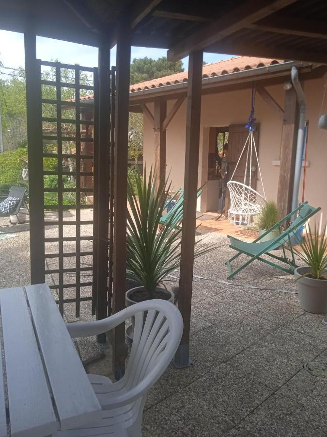 Maison Au Dessus Du Lac De Biscarrosse Exterior foto